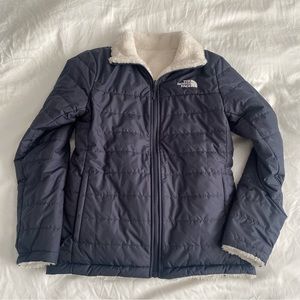 THE NORTH FACE reversible puffer and sherpa coat